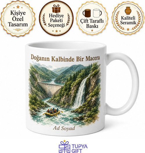 Artvin Karagöl Mençuna Şelalesi Deriner Barajı Çoruh Nehri Rafting Macera Kupa Bardak Hediye