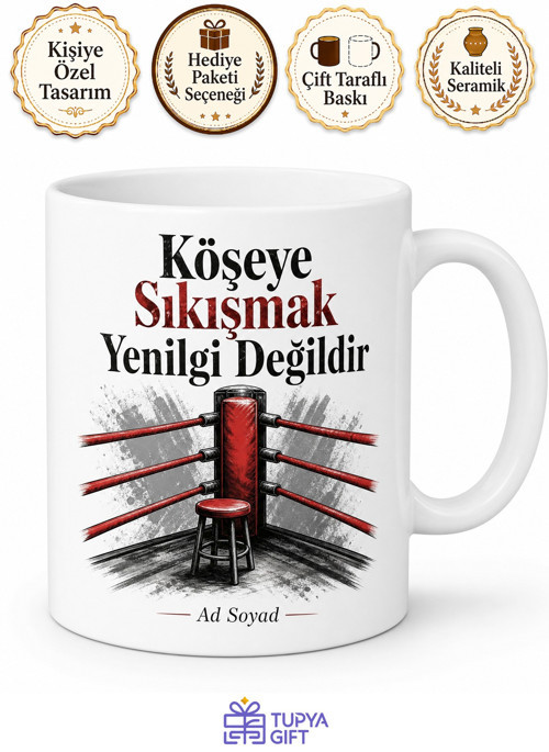 Boks Ringinde Köşeye Sıkışanlara Nakavt Olmadan Önceki Son Mola Kupa Hediye