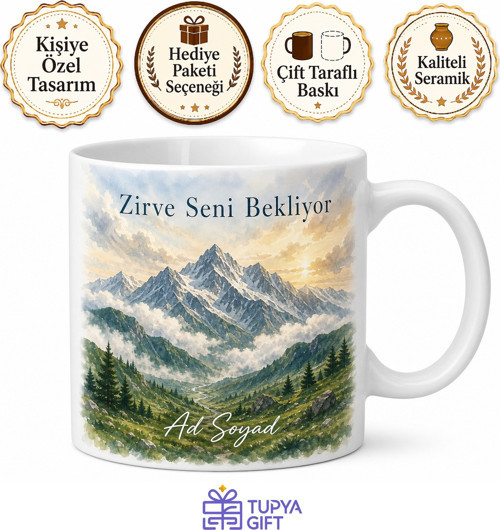 Kaçkar Dağları Zirve Yürüyüşü Bulutların Üzerinde Rize Kupası Hediye Bardak