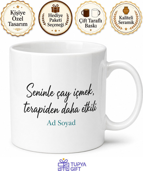 Kişiye Özel Arkadaşa Komik Mesajlı Kupa Bardak Esprili Hediye