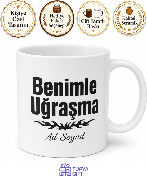Benimle Uğraşma İngilizce Kupa Bardak Hediye