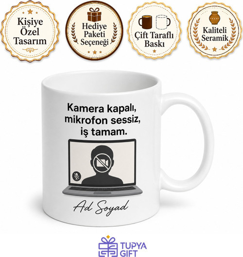 Kamerasını Asla Açmayan Online Toplantı Uzmanı Gizemli Kupa Bardak Hediye