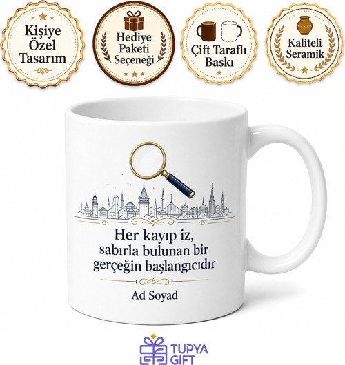 Kayıp Şahıs Bulma Uzmanı Özel Dedektif Kahve Kupası Hediye Bardak