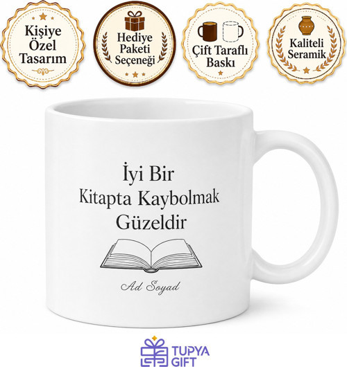 İyi Bir Kitapta Kaybolanlara İngilizce Kupa Bardak Hediye