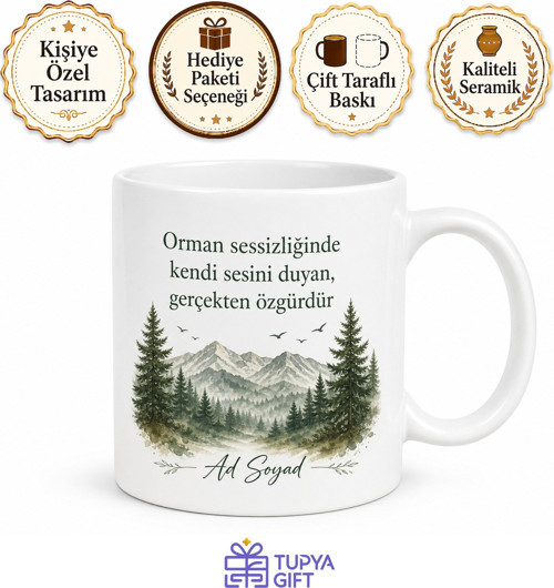 Adana Aladağ Ormanları Doğa Sever Hatırası Kahve Kupası Hediye Bardak