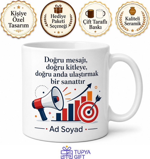 Reklamcıya Hediye Reklam Ajansı Ruhu Kampanya Hedef Kitle Marka Yüzü Baskılı Kupa Bardak