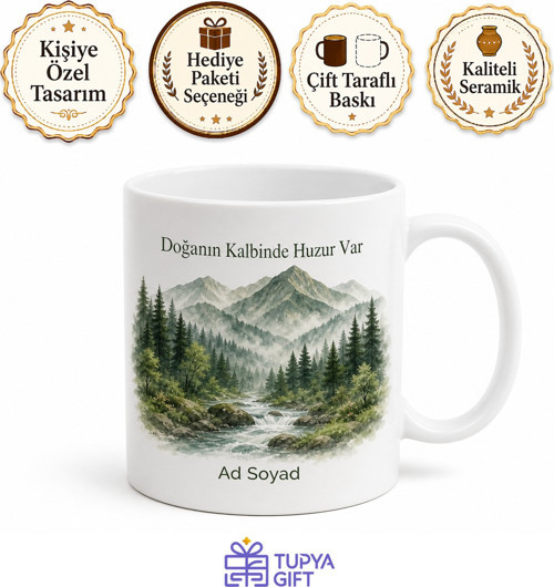 Kastamonu Doğa Hatırası Baskılı Kupa Bardak Hediye Porselen Mug