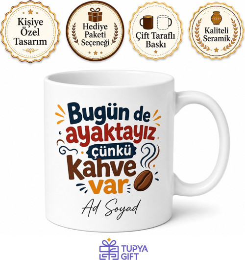 Mizahi Yazılı Eğlenceli Tasarım Baskılı Kupa Bardak Komik Hediye