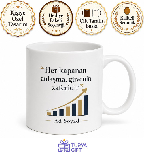 Satış Temsilcisine Özel Kahve Kupası Hediye Baskılı Kupa Bardak