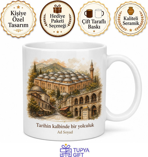 Osmangazi Tarihi Hanlar ve Ulu Cami Hatırası Kupa Bardak Hediye