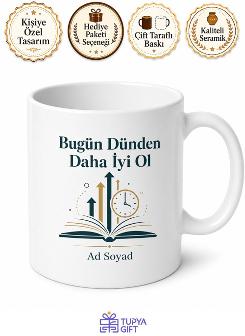Kişisel Gelişim Zaman Yönetimi Motivasyon Başarı Hikayeleri Baskılı Kupa Hediye Bardak