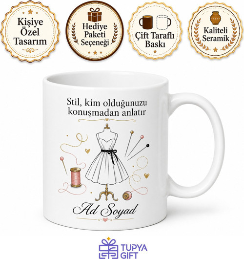 Dünya Moda Gününde Trendleri Belirleyip Giyimi Sanata Çevirenlere Kupa Bardak Hediye