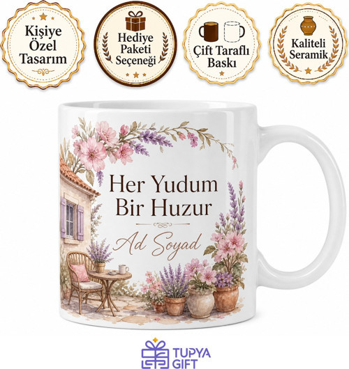 Kupa Bardak Baskılı Ev Dekorasyon Hediyesi Özel Tasarım Porselen Kupa