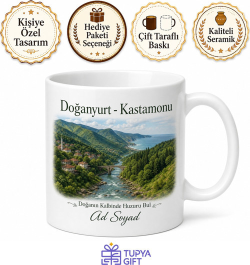 Doğanyurt Doğa Manzarası Kastamonu Hatırası Kupa Bardak Hediye