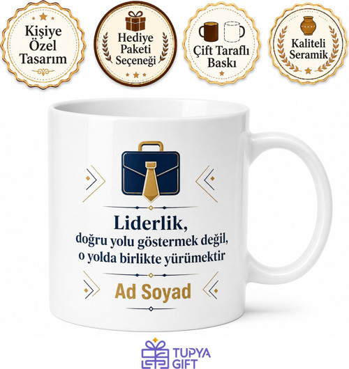 İsimli Müdürün Kupası Yazılı Baskılı Kupa Bardak Hediye Özel Tasarım