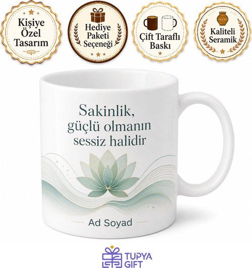 Stres Yönetimi Koçu Kurumsal Wellbeing Uzmanı İsme Özel Kupa Bardak Hediye