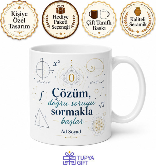 Harezmi Sıfırı Bulan Zeka Cebirin Atası Algoritma Mantığı Çözüm Kupa Bardak Hediye