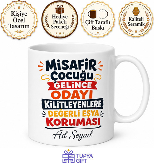 Misafir Çocuğu Gelince Odayı Kilitleyenlere Değerli Eşya Koruması Kupa Hediye