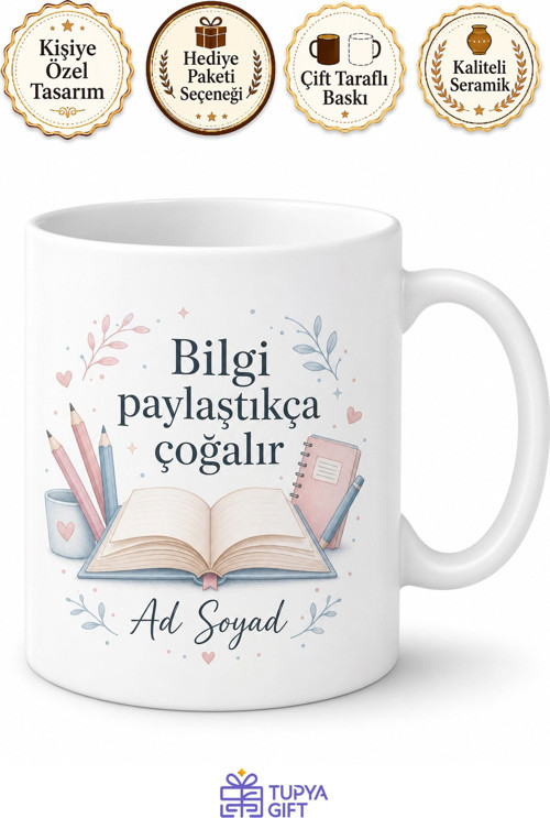 Kişiye Özel Özel Ders Öğretmeni Baskılı Kupa Bardak Hediye