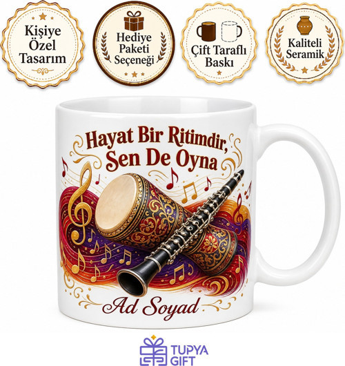Trakya Roman Havası Dokuz Sekizlik Ritim Neşe Kupa Bardak Hediye