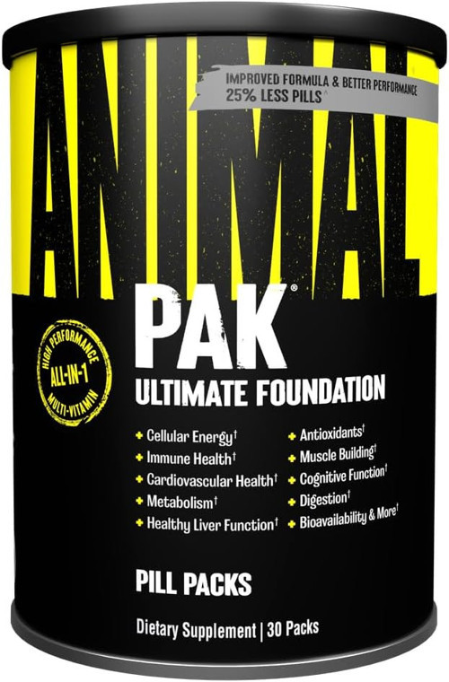 Universal Pak - Convenient Multivitamin for Men & Women Daily All-in-One Vitamin & Supplement Pack