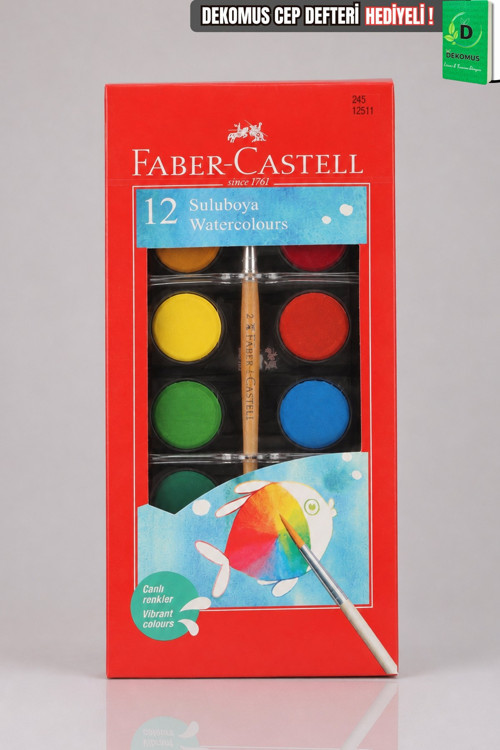 X Dekomus , Faber-Castell 12 Renk Sulu Boya