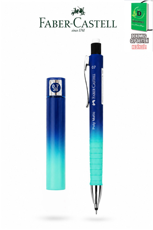 Faber-Castell Poly Matic Blue Versatil Uçlu Kalem 0.7 Mm Ve 120Li Uç Seti