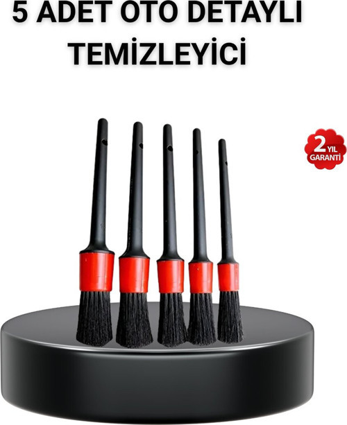 5’Li Detay Temizlik Fırçası Seti Araç İç Dış Jant Motor Çok Amaçlı