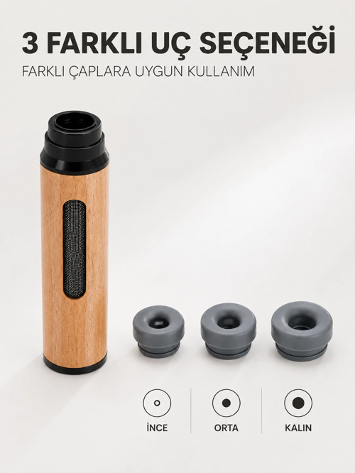Taşınabilir Küllük İnce Orta Kalın 3 Farklı Uçlu Küllük