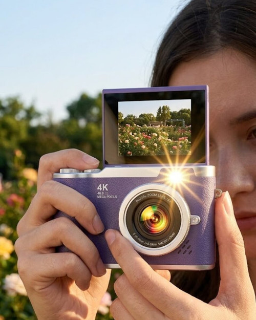 Flip Ekranlı Dijital Kamera 4K Video 48 MP Güzelleştirme Modu - TEOLSA1695-3901