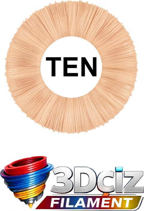 Pla 3D Kalem Filament Pla Ten Renk (2X5 Metre) 10 Metre Pla Filament