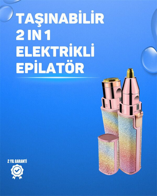 Kaş ve Yüz Epilation Aleti – Kolay Kullanımlı Portatif Shaver USB Şarjlı - TEOLSA9486-6104