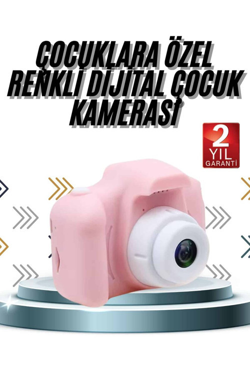 Çocuklara Özel Fotoğraf Ve Video Çeken Mini Çok Renkli Fotoğraf Makinesi - TEOLSA2769-7269