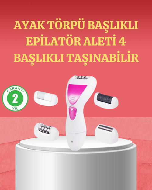 4 Başlıklı Kablosuz Şarjlı Epilasyon Cihazı - TEOLSA7646-1067