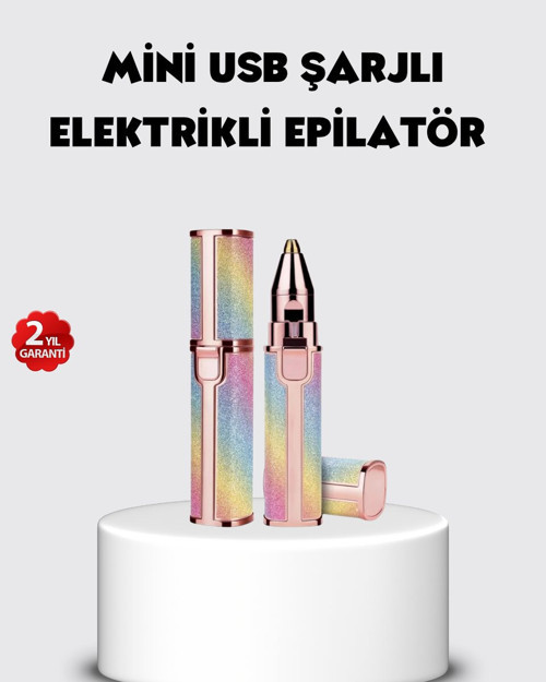 USB Şarjlı Kaş ve Yüz Tüy Alma Cihazı – Taşınabilir ve Acısız Kullanım - TEOLSA4309-80
