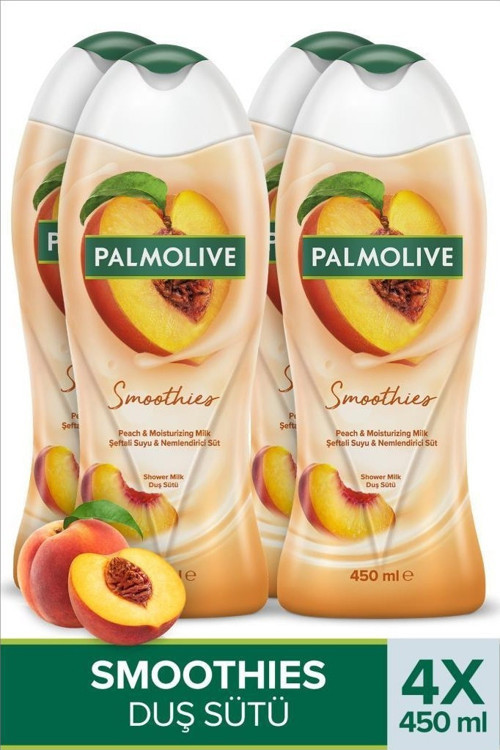 450 ml Smoothies Şeftali Duş Jeli X4 E Vitamini İçeren Nemlendirici Etkiyle