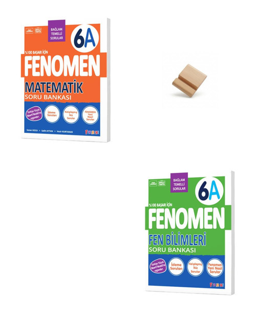 Fenomen 6. Sınıf Maarif 6A Serisi Matematik ve Fen Bilimleri Soru Bankası + Telefon Standı