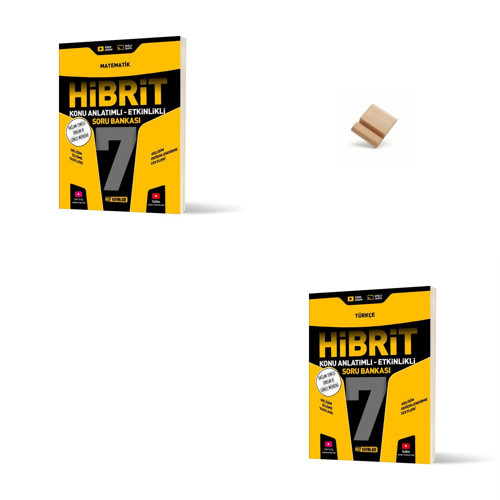 Hız 7. Sınıf Hibrit Matematik ve Türkçe Etkinlikli Soru Bankası + Telefon Standı