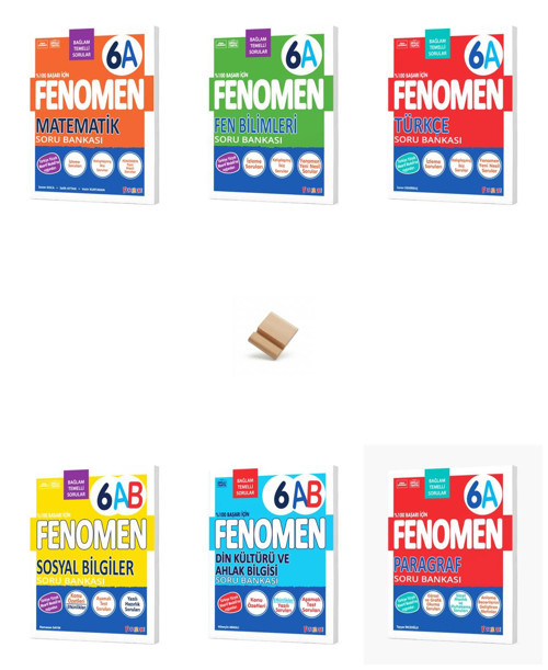 Fenomen 6. Sınıf Maarif Tüm Dersler 6A Serisi 6lı Set Soru Bankası + Telefon Standı