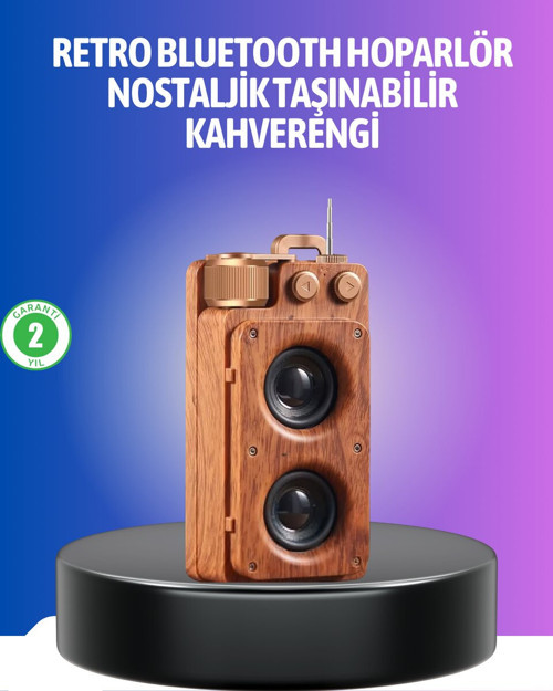 Tasarımlı Hoparlör Uzun Pil Ömürlü Fm Destekli
