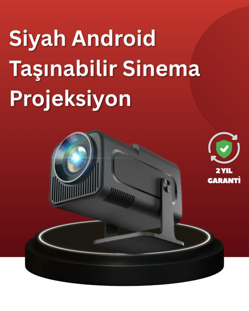 Uzun Ömürlü Lamba Dahili Hoparlörlü Ev Sinema Projektörü