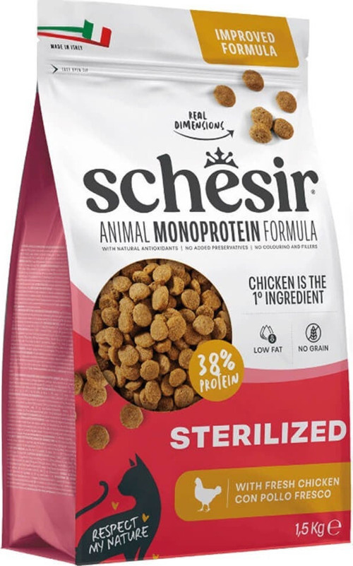 Monoprotein Tavuklu Kısırlaştırılmış Yetişkin Kedi Maması 1,5 Kg
