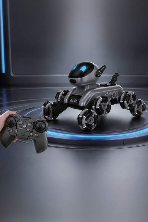 BRB3 AI Akıllı Robot Köpek – 2.4GHz Uzaktan Kumandalı ve Jest Kontrollü 360° Akrobatik Işıklı Sesli Robot Oyuncak