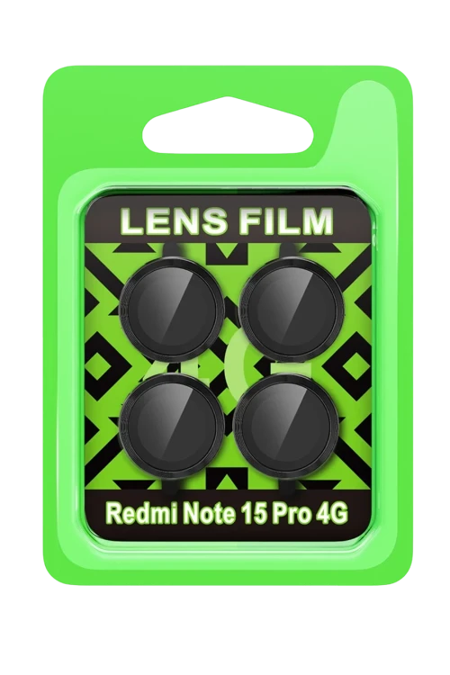 Newface Xiaomi Redmi Note 15 Pro 4G Raze Metal Kamera Lens - Siyah