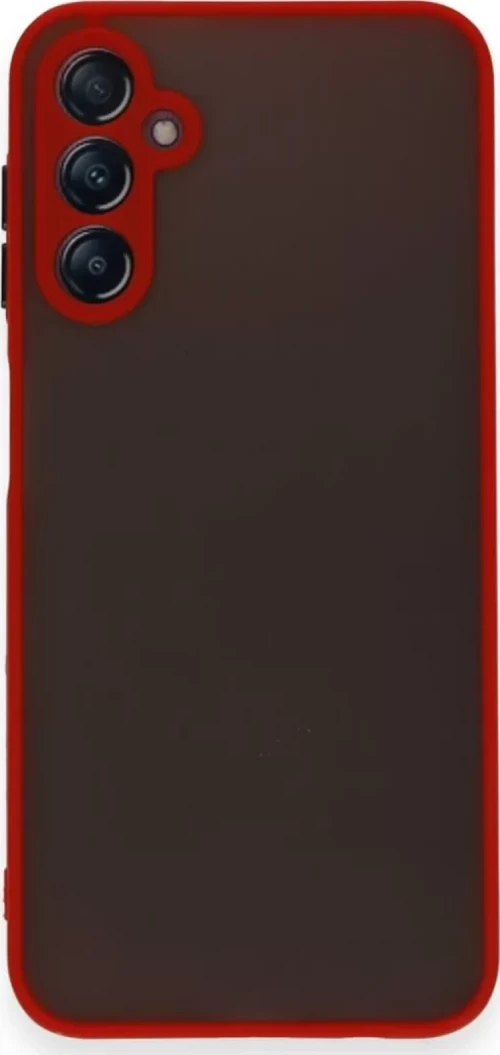 Newface Samsung Galaxy A25 5G Kılıf Montreal Silikon Kapak - Kırmızı