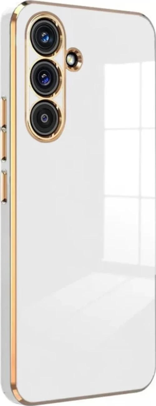 Newface Samsung Galaxy S24 FE Kılıf Volet Silikon - Beyaz