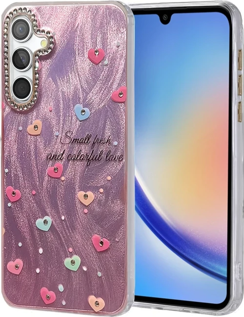 Newface Samsung Galaxy A34 5G Kılıf Blade Aynalı Desenli Kapak - Desen 8