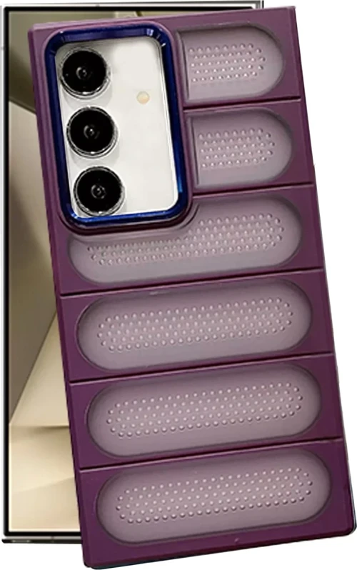 Newface Samsung Galaxy S24 Kılıf Airmax Silikon Kapak - Derin Mor