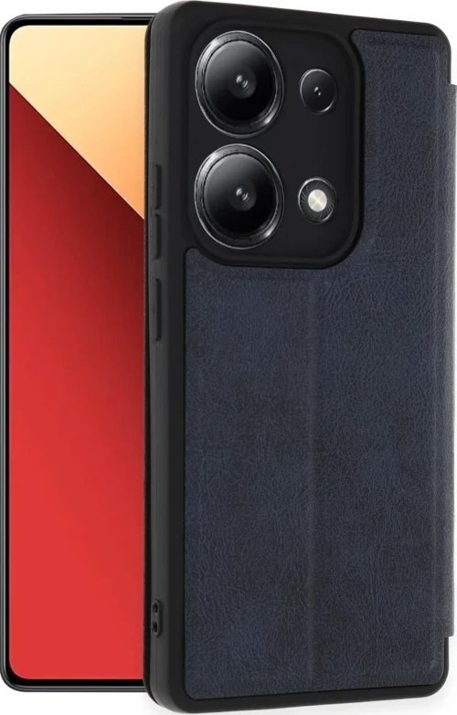 Newface Xiaomi Redmi Note 13 4G Kılıf Flip Cover - Lacivert