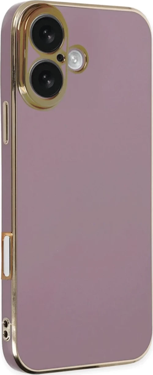 Newface Apple iPhone 16 Kılıf Volet Silikon - Mor